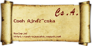 Cseh Ajnácska névjegykártya